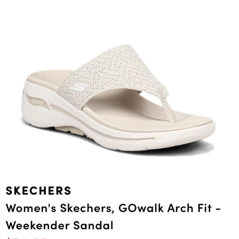 SOLD Brand new in box authentic arch fit Skechers thong flip flop style sandals
